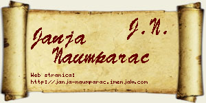 Janja Naumparac vizit kartica
